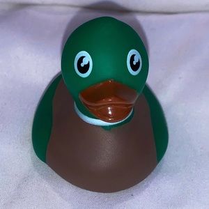 Green and Brown Rubber Duck
